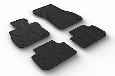 Custom Fit Rubber Floor Mats Compatible With BMW 2 Series Gran Coupe F44 03.2020-> 4 Pcs Set, With Raised Edge, Award Winning Design, Black Colour, Precision-Fit Rubber Car Mats