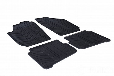Custom Fit Rubber Floor Mats Compatible With Seat Cordoba 02.2003-12.2008 4 Pcs Set, With Raised Edge, Award Winning Design, Black Colour, Precision-Fit Rubber Car Mats