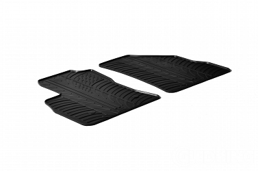 Custom Fit Rubber Floor Mats Compatible With Opel Combo (Cargo) 02.2012-08.2017 4 Pcs Set, With Raised Edge, Award Winning Design, Black Colour, Precision-Fit Rubber Car Mats