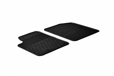 Custom Fit Rubber Floor Mats Compatible With Citroen Berlingo (Cargo) 12.2003-07.2008 4 Pcs Set, With Raised Edge, Award Winning Design, Black Colour, Precision-Fit Rubber Car Mats