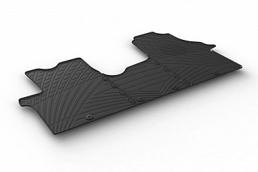 Custom Fit Rubber Floor Mats Compatible With Nissan NV300 11.2016-09.2021 4 Pcs Set, With Raised Edge, Award Winning Design, Black Colour, Precision-Fit Rubber Car Mats
