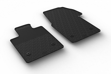 Custom Fit Rubber Floor Mats Compatible With Volkswagen T7, Multivan 11.2021-> 4 Pcs Set, With Raised Edge, Award Winning Design, Black Colour, Precision-Fit Rubber Car Mats