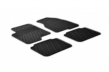 Custom Fit Rubber Floor Mats Compatible With Opel Antara 11.2006-03.2015 4 Pcs Set, With Raised Edge, Award Winning Design, Black Colour, Precision-Fit Rubber Car Mats