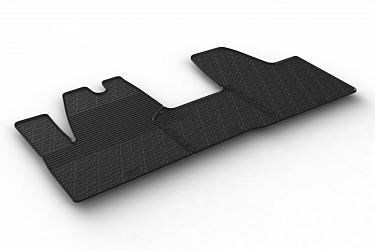 Design Gummi Fußmatten passend für Maxus eDeliver 3 ab BJ. 10.2020-> 3 tlg mit erhöhtem Rand Farbe Schwarz Gummimatten Automatten passgenau