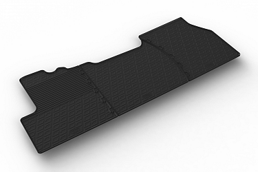 Custom Fit Rubber Floor Mats Compatible With Opel Movano 10.2021-> 4 Pcs Set, With Raised Edge, Award Winning Design, Black Colour, Precision-Fit Rubber Car Mats