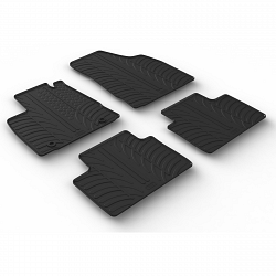 Design Gummi Fußmatten passend für MG MG 3 ab BJ. 05.2024-> 4 tlg mit erhöhtem Rand Farbe Schwarz Gummimatten Automatten passgenau