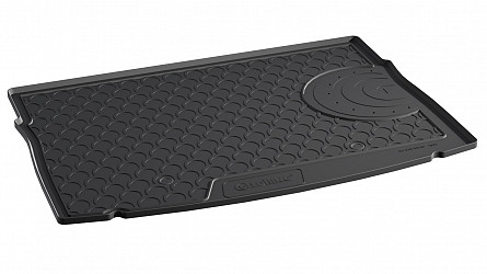 Design Cargo Trunk Liner Compatible With Golf VII Hatchback & e-Golf 11.2012-05.2020 for Upper Variable Floor Custom-fit Cargo Trunk Mat With Raised Edge