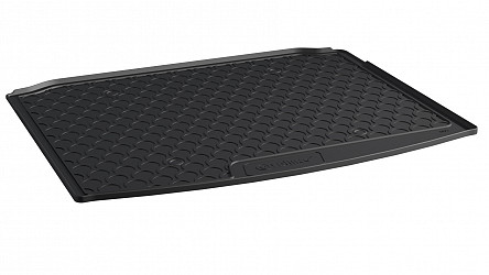 Design Kofferraumwanne kompatibel mit Volkswagen Tiguan ab BJ. 04.2016-11.2023 für unteren (tiefen) Ladeboden ohne Ersatzrad (nicht für variablen Ladeboden) Kofferraummatte passgenau mit erhöhtem Rand
