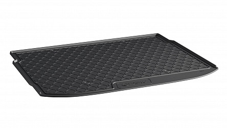 Design Kofferraumwanne kompatibel mit Nissan Qashqai ab BJ. 07.2021-> für variablen Ladeboden in oberer Position Kofferraummatte passgenau mit erhöhtem Rand