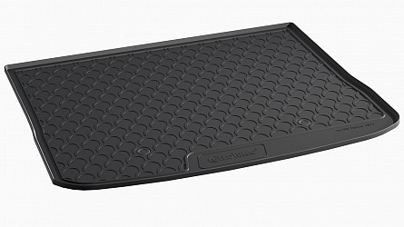 Design Kofferraumwanne kompatibel mit Volkswagen Tiguan (I Generation MK 1) BJ. 10.2007-03.2016 für oberen (hohen) Ladeboden Kofferraummatte passgenau mit erhöhtem Rand