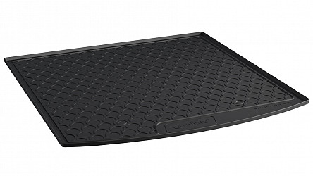 Design Kofferraumwanne kompatibel mit Seat Leon ST Kombi 5F ab BJ. 10.2013-03.2020 für variablen Ladeboden in oberer Position Kofferraummatte passgenau mit erhöhtem Rand