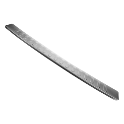 Stainless Steel Rear Bumper Protector Compatible With MINI Cooper, Cooper S, JCW, 3 doors & Coupe R56 & R58 11.2006-05.2015 Rearguard, Tailored Fit Bumper Guard,  Loading Edge Protector- Colour Brushed Stainless Steel