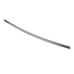 Stainless Steel Rear Bumper Protector Compatible With Mercedes Benz GLE W166 08.2015-10.2018 Rearguard, Tailored Fit Bumper Guard,  Loading Edge Protector- Colour Brushed Stainless Steel