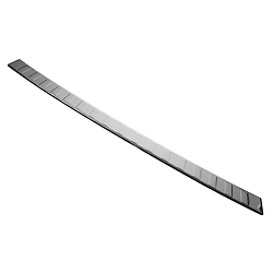 Stainless Steel Rear Bumper Protector Compatible With Volkswagen Touran (2. Generation Typ 5T) 09.2015-> Rearguard, Tailored Fit Bumper Guard,  Loading Edge Protector- Colour Polished Stainless Steel (Chrome)