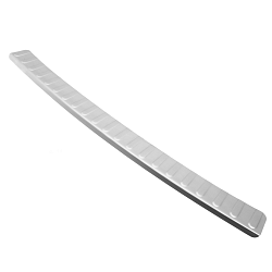 Stainless Steel Rear Bumper Protector Compatible With Volkswagen Passat B8 Limousine 11.2014-11.2023 Rearguard, Tailored Fit Bumper Guard,  Loading Edge Protector- Colour Brushed Stainless Steel