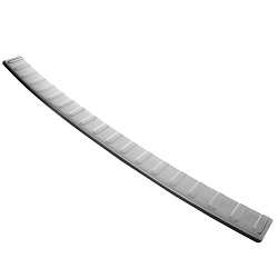 Stainless Steel Rear Bumper Protector Compatible With MINI Electric F56 03.2021-> Rearguard, Tailored Fit Bumper Guard,  Loading Edge Protector- Colour Brushed Stainless Steel