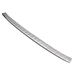 Stainless Steel Rear Bumper Protector Compatible With Volkswagen Golf VIII Variant Estate 8 11.2020-> Rearguard, Tailored Fit Bumper Guard,  Loading Edge Protector- Colour Polished Stainless Steel (Chrome)