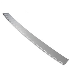 Stainless Steel Rear Bumper Protector Compatible With Skoda Kamiq 09.2019-> Rearguard, Tailored Fit Bumper Guard,  Loading Edge Protector- Colour Polished Stainless Steel (Chrome)