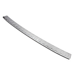 Stainless Steel Rear Bumper Protector Compatible With Volkswagen Arteon Shooting Brake 11.2020-> (not for R/R Line) Rearguard, Tailored Fit Bumper Guard,  Loading Edge Protector- Colour Polished Stainless Steel (Chrome)