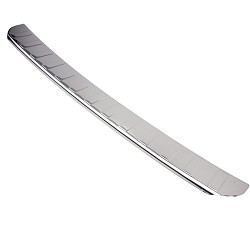 Stainless Steel Rear Bumper Protector Compatible With Mercedes Benz GLB X247 12.2019-> Rearguard, Tailored Fit Bumper Guard,  Loading Edge Protector- Colour Polished Stainless Steel (Chrome)