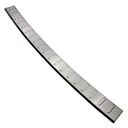 Stainless Steel Rear Bumper Protector Compatible With Volkswagen T5 Multivan, Transporter, California, Caravelle 04.2003-05.2015 Rearguard, Tailored Fit Bumper Guard,  Loading Edge Protector- Colour Polished Stainless Steel (Chrome)