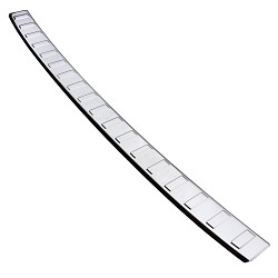 Stainless Steel Rear Bumper Protector Compatible With Kia Sportage 01.2022-> Rearguard, Tailored Fit Bumper Guard,  Loading Edge Protector- Colour Polished Stainless Steel (Chrome)