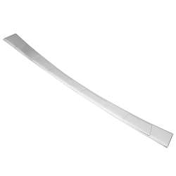 Stainless Steel Rear Bumper Protector Compatible With Mitsubishi ASX 10.2017-08.2019 Rearguard, Tailored Fit Bumper Guard,  Loading Edge Protector- Colour Brushed Stainless Steel