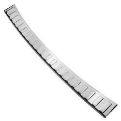 Stainless Steel Rear Bumper Protector Compatible With BMW X2 F39 03.2018-10.2023 Rearguard, Tailored Fit Bumper Guard,  Loading Edge Protector- Colour Polished Stainless Steel (Chrome)