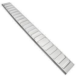 Stainless Steel Rear Bumper Protector Compatible With Renault Trafic 09.2014-06.2019 Rearguard, Tailored Fit Bumper Guard,  Loading Edge Protector- Colour Polished Stainless Steel (Chrome)