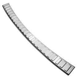 Stainless Steel Rear Bumper Protector Compatible With BMW 3 series Touring (Estate) G21 for M Sport 09.2019-06.2022 (only for M Sport) Rearguard, Tailored Fit Bumper Guard,  Loading Edge Protector- Colour Polished Stainless Steel (Chrome)