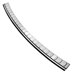 Stainless Steel Rear Bumper Protector Compatible With Porsche Macan 04.2014-03.2024 Rearguard, Tailored Fit Bumper Guard,  Loading Edge Protector- Colour Polished Stainless Steel (Chrome)