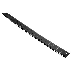 Stainless Steel Rear Bumper Protector Compatible With Volkswagen T6.1 Multivan, Transporter, California, Caravelle 10.2019-> Rearguard, Tailored Fit Bumper Guard,  Loading Edge Protector- Colour Black Mirror Stainless Steel (Black Chrome)