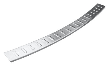 Stainless Steel Rear Bumper Protector Compatible With Seat Alhambra 10.2010-04.2020 Rearguard, Tailored Fit Bumper Guard,  Loading Edge Protector- Colour Brushed Stainless Steel