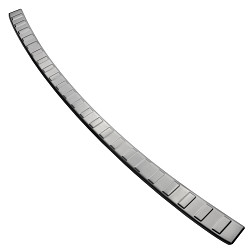 Stainless Steel Rear Bumper Protector Compatible With Renault Austral 09.2022-> Rearguard, Tailored Fit Bumper Guard,  Loading Edge Protector- Colour Brushed Stainless Steel