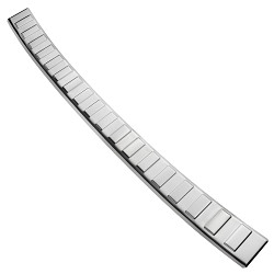 Stainless Steel Rear Bumper Protector Compatible With Mercedes Benz B Class W247 02.2019-> Rearguard, Tailored Fit Bumper Guard,  Loading Edge Protector- Colour Polished Stainless Steel (Chrome)