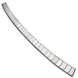 Stainless Steel Rear Bumper Protector Compatible With Dacia Jogger 03.2022-> Rearguard, Tailored Fit Bumper Guard,  Loading Edge Protector- Colour Polished Stainless Steel (Chrome)
