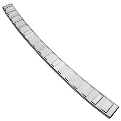 Stainless Steel Rear Bumper Protector Compatible With Volkswagen Tiguan 03.2024-> Rearguard, Tailored Fit Bumper Guard,  Loading Edge Protector- Colour Polished Stainless Steel (Chrome)