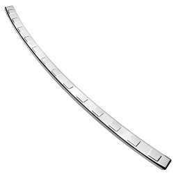 Stainless Steel Rear Bumper Protector Compatible With Jeep Grand Cherokee 07.2022-> Rearguard, Tailored Fit Bumper Guard,  Loading Edge Protector- Colour Polished Stainless Steel (Chrome)