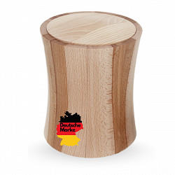 Handgefertigte Mini-Urne aus Buchenholz – Erinnerungsurne – 10 cm hoch – Gedenkurne – Kleine Urne für Tierasche, Teilasche oder Andenken – Natürlich, stilvoll & chemiefrei