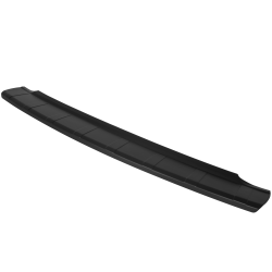 Rear Bumper Protector compatible with Ford Edge 06.2016-09.2018 not for Titanium, ribbed surface Rearguard, Tailored Fit Bumper Guard, ABS Plastic- Colour Matte Black