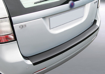 Ladekantenschutz passend für SAAB 9.3 Kombi ab BJ. 3.2005-12.2011  passgenau mit Abkantung ABS- Farbe schwarz