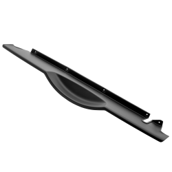 Ladekantenschutz passend für Suzuki Grand Vitara ab BJ. 9.2005-8.2015 mit Reserverad/Radhalter an Heckklappe passgenau mit Abkantung ABS- Farbe schwarz