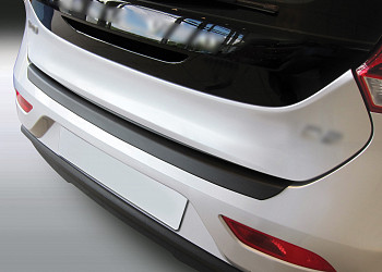 Ladekantenschutz passend für Volvo V40 & V40 Cross Country ab BJ. 8.2012-1.2020  passgenau mit Abkantung ABS- Farbe schwarz