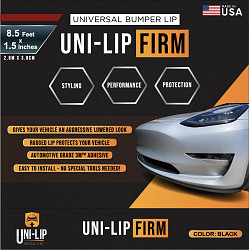 Original ALL-FIT UNI LIP KIT SCHWARZ Universal Spoiler Lippe Frontspoiler Spoilerlippe Gummilippe Frontspoileraufsatz Spoileraufsatz Seitenschweller 3M - Farbe Schwarz