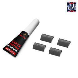 Rimblades Original 4 Stück Ersatz Abdeckkappen für den Schnitt mit Kleber- GRAPHITE