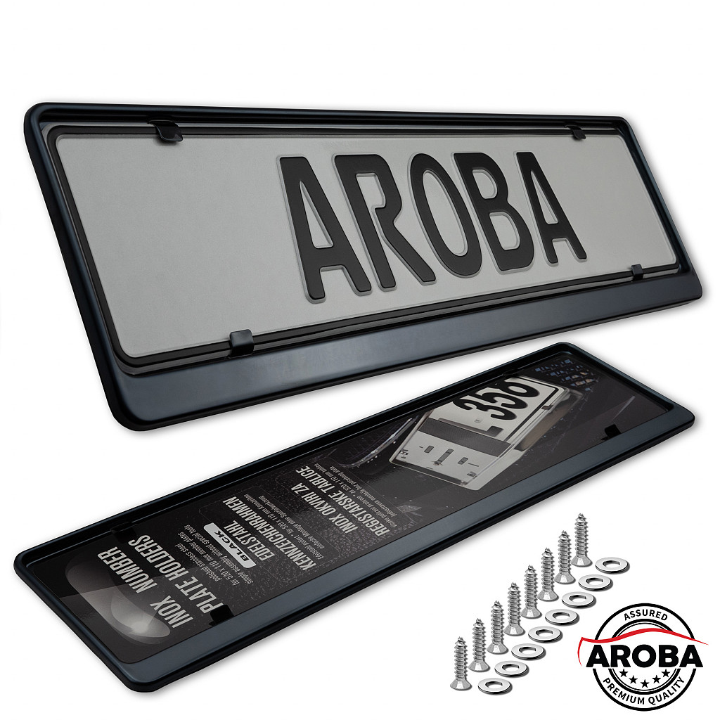 thumbnail image 2 of 2-Pack Red Denali Stainless Steel License Plate Frame – Black Finish 2 of 4