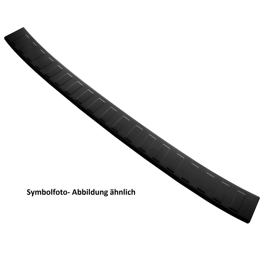 Stainless Steel Rear Bumper Protector Compatible With Audi Q3 & RSQ3 10.2011-06.2018 Rearguard, Tailored Fit Bumper Guard,  Loading Edge Protector- Colour Matte Black Powdercoated Stainless Steel