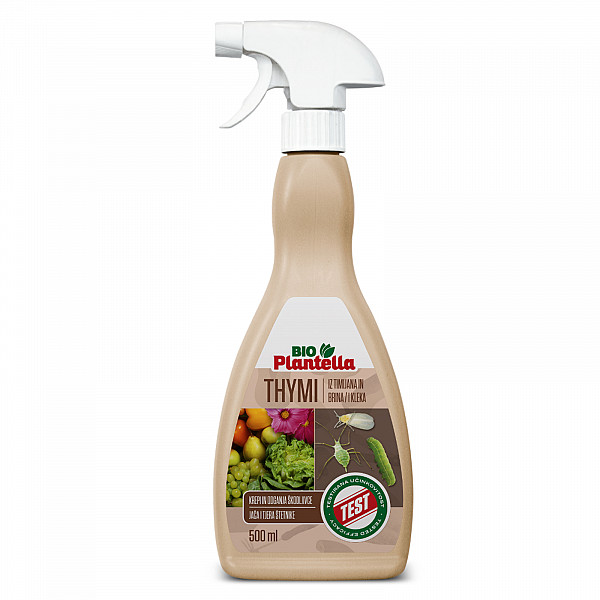 BIO PLANTELLA NATUR THYMI 0.5 Liter – 100% Natural Plant Protection Spray with Thyme & Juniper | Ready-to-Use & Chemical-Free | Effective Insect Protection for Vegetables, Fruit Trees, Berries & Ornamental Plants