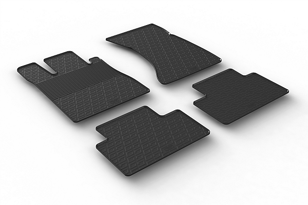 Custom Fit Rubber Floor Mats Compatible With Mercedes Benz S Class W220 10.1998-09.2005 4 Pcs Set, With Raised Edge, Award Winning Design, Black Colour, Precision-Fit Rubber Car Mats