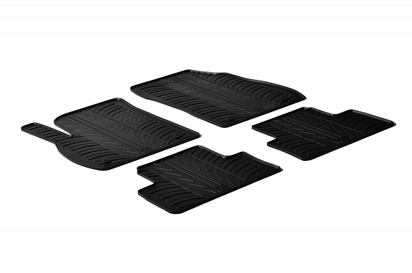 Custom Fit Rubber Floor Mats Compatible With Opel Zafira C 01.2012-06.2019 4 Pcs Set, With Raised Edge, Award Winning Design, Black Colour, Precision-Fit Rubber Car Mats